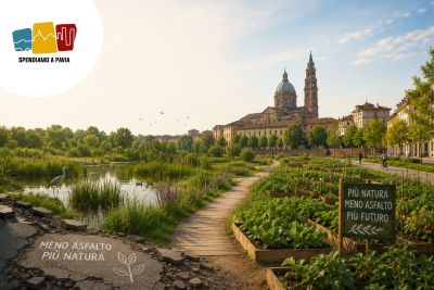 Pavia sfida il cambiamento climatico: meno asfalto, nuove aree umide e più orti urbani