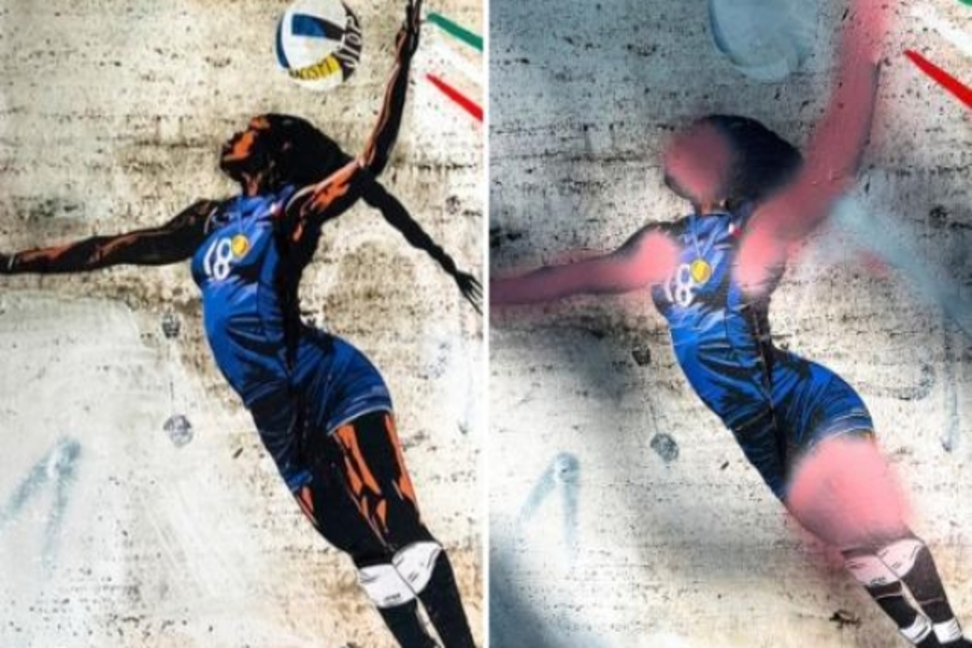 Vergogna a Roma: Murale di Paola Egonu Vandalizzato in un Atto di Razzismo