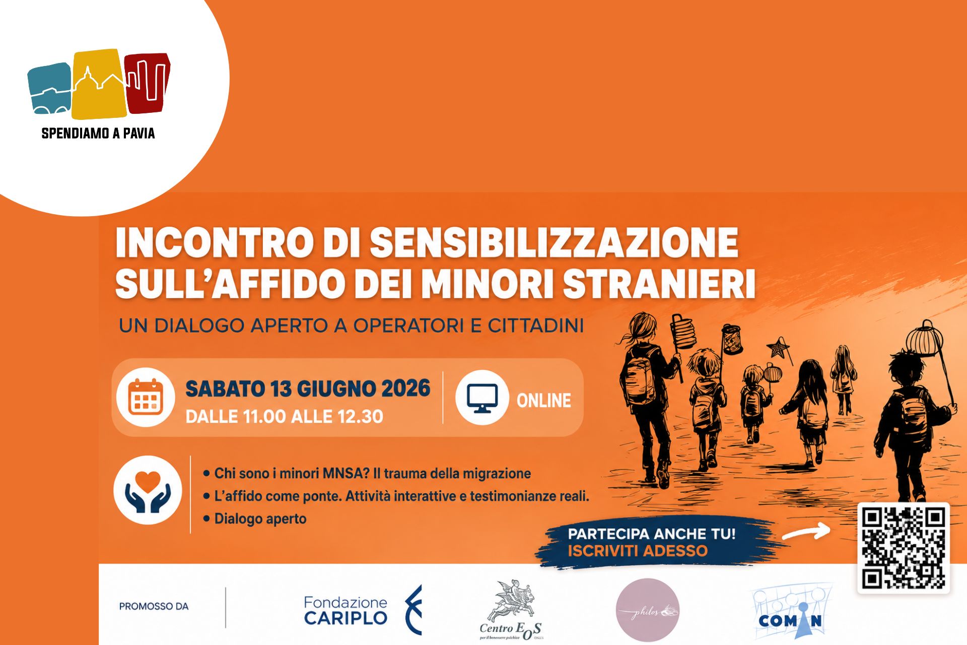 Affido dei Minori Stranieri Non Accompagnati: incontro online per comprendere e accogliere