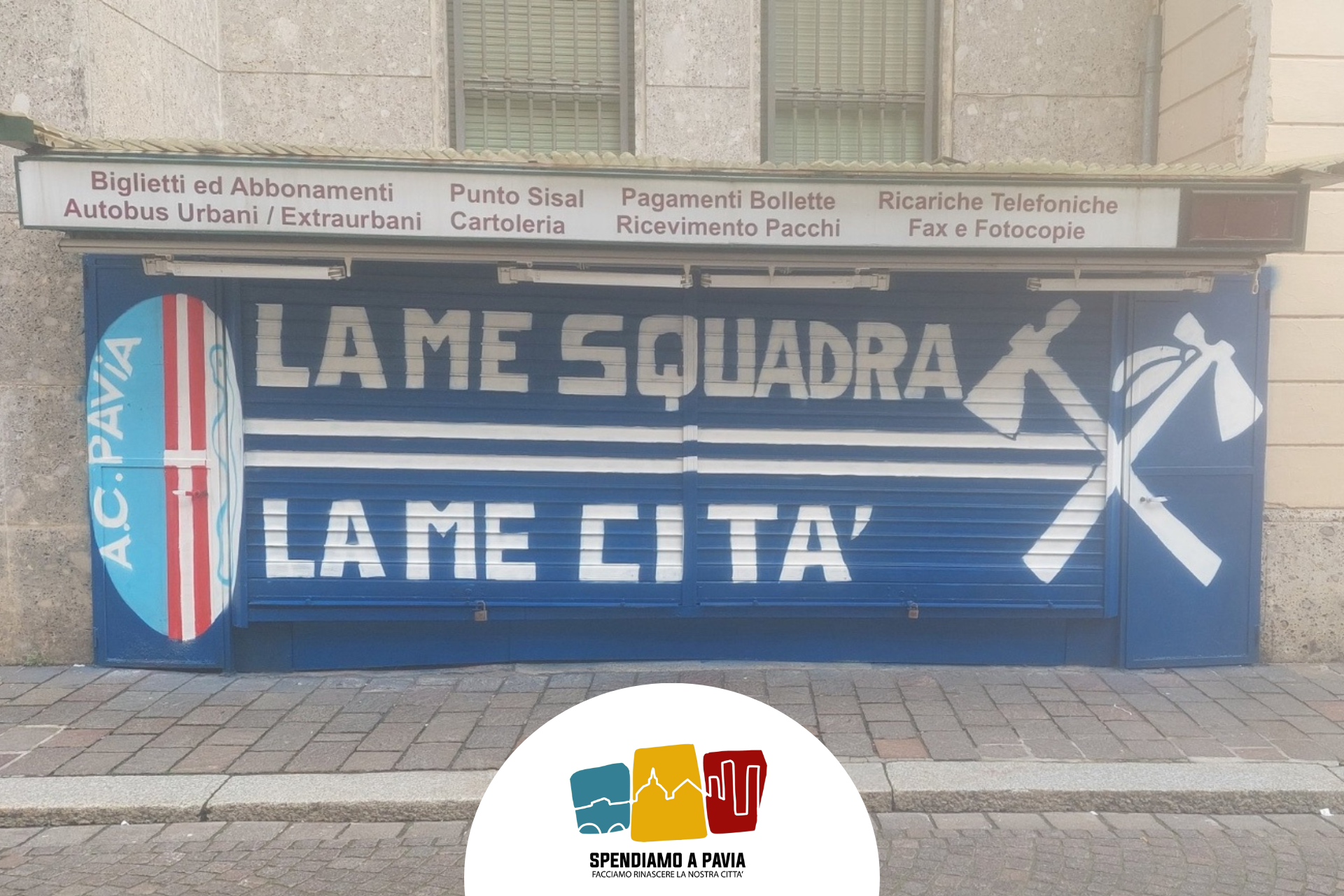 L'Edicola di Corso Mazzini: Un Murales in Omaggio al Pavia Calcio