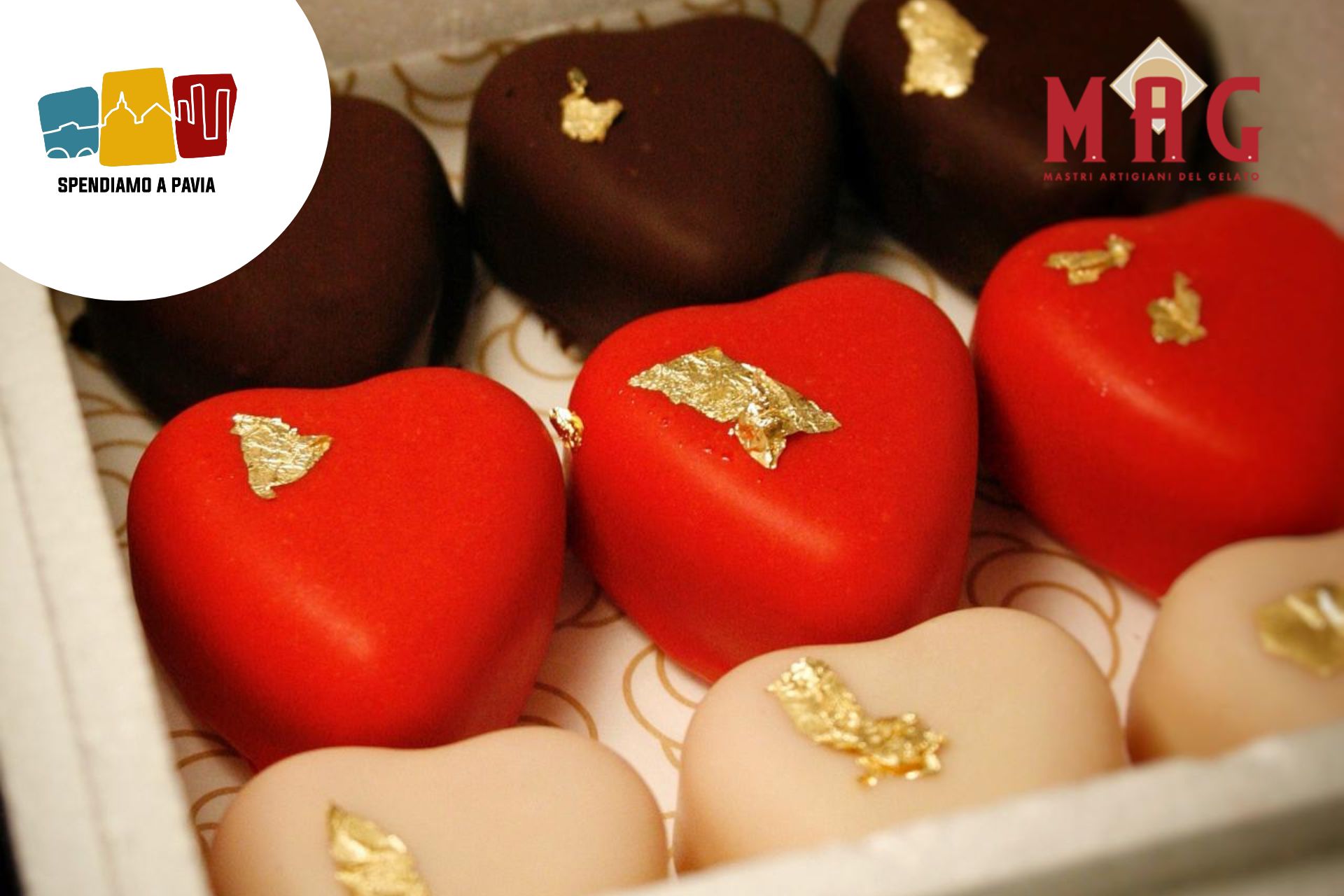 Pavia si scioglie d’amore: da Mag Gelateria tre creazioni speciali per San Valentino