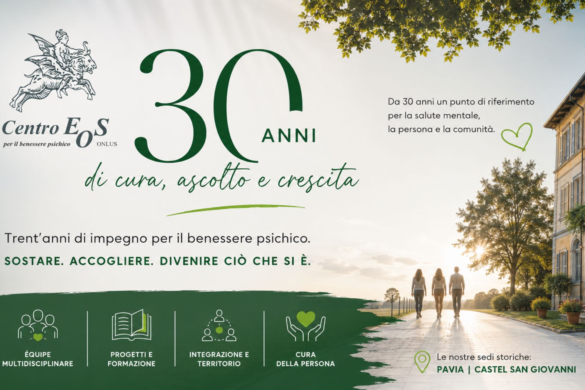 Trent'anni di Centro EOS: una storia di eccellenza al servizio del benessere psichico