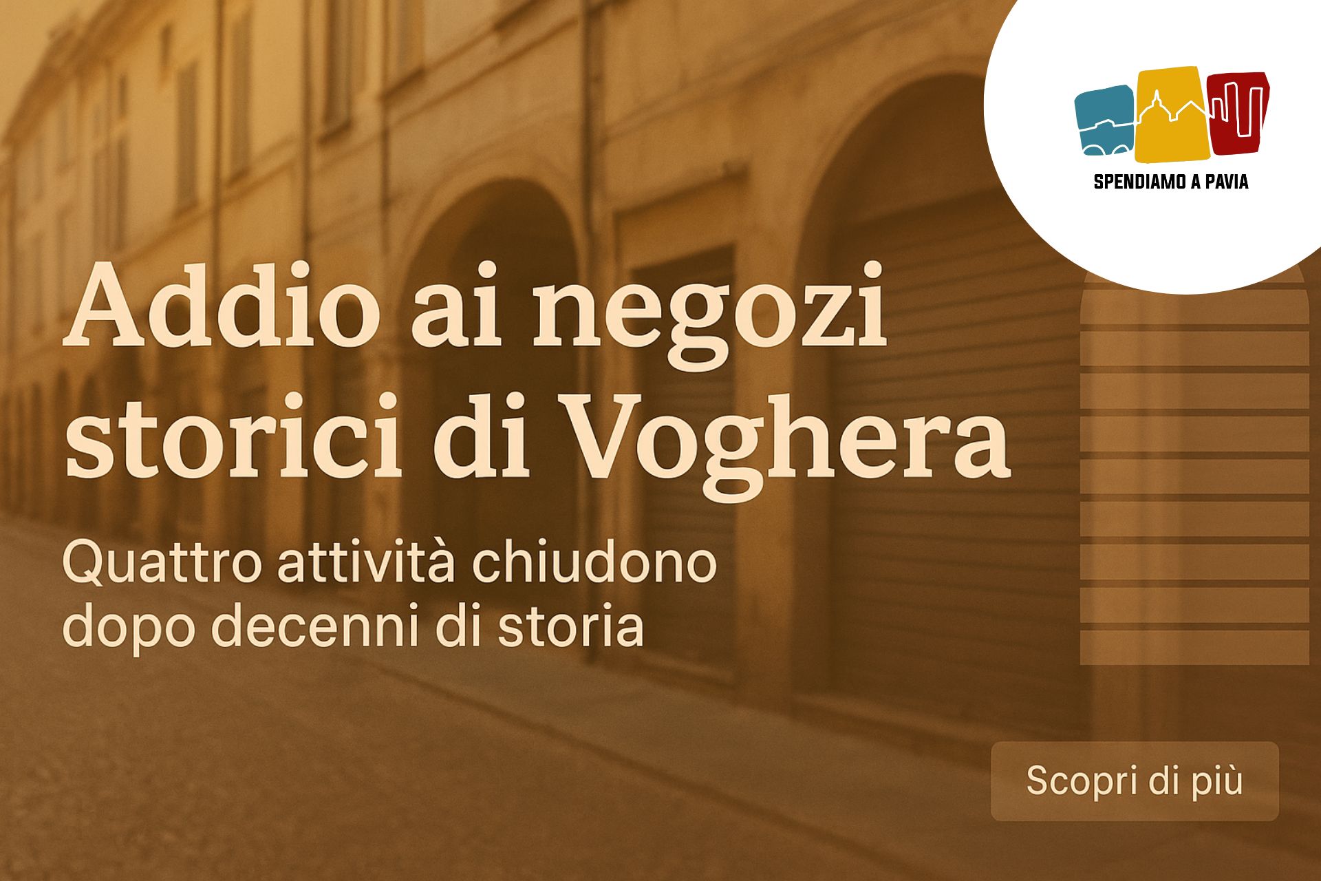 Voghera, quattro storiche attività chiudono: la città saluta i negozi di sempre