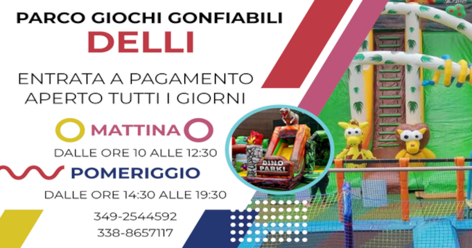 Parco giochi gonfiabili Delli