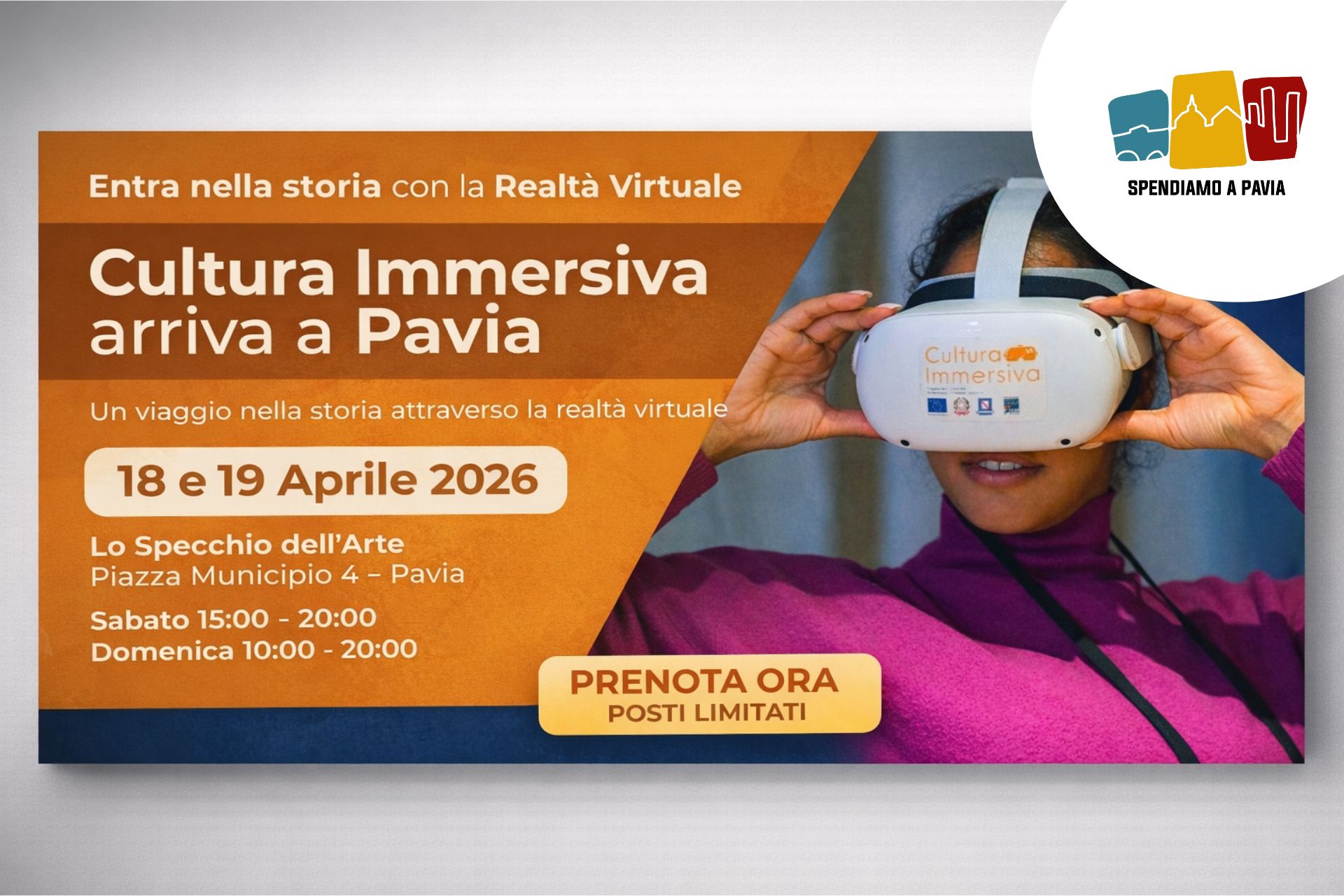 Cultura immersiva arriva a Pavia: la storia prende vita con la realtà virtuale
