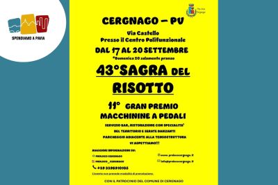 43ª Sagra del Risotto a Cergnago: Quattro Giorni tra Tradizione, Gusto e Divertimento