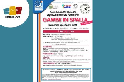 Gambe in Spalla 2026: Torna a Canneto Pavese la 4ª Edizione della Camminata Ludico-Motoria