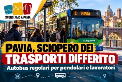 Pavia, sciopero dei trasporti del 30 ottobre differito: servizio regolare per autobus e pendolari