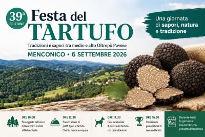 Festa del Tartufo a Menconico: il 6 settembre torna l’appuntamento tra sapori, natura e tradizione