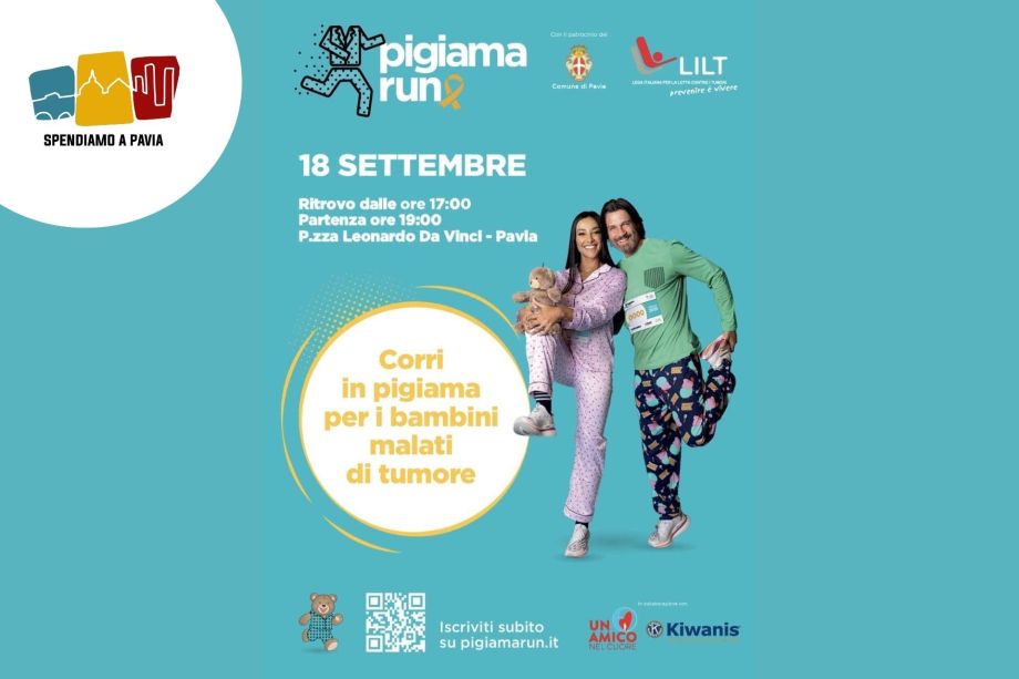 Pigiama Run a Pavia: il 18 settembre si corre per i bambini malati di tumore