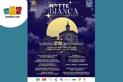 La Notte Bianca di Voghera accende il centro: musica, shopping e divertimento fino all’una