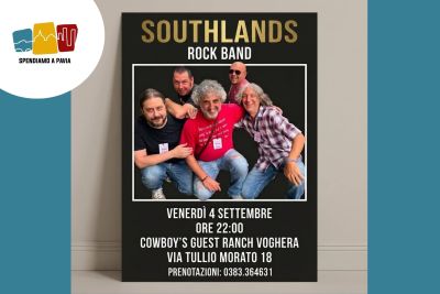 Southlands Rock Band in concerto a Voghera: musica live al Cowboy’s Guest Ranch