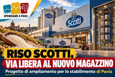 Pavia, Riso Scotti punta su un nuovo magazzino automatizzato: via libera al progetto di ampliamento