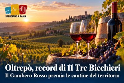 Oltrepò Pavese, record storico di vini premiati: 11 Tre Bicchieri nella guida Gambero Rosso 2027