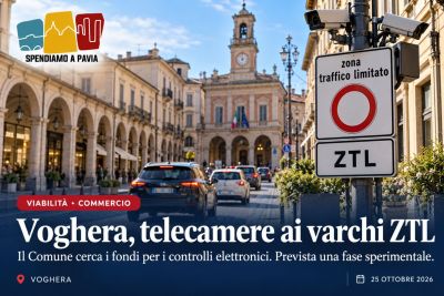 Voghera, telecamere ai varchi della ZTL: il Comune cerca i fondi per i controlli elettronici